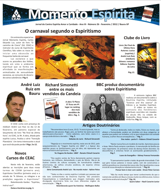 Jornal Momento Espírita