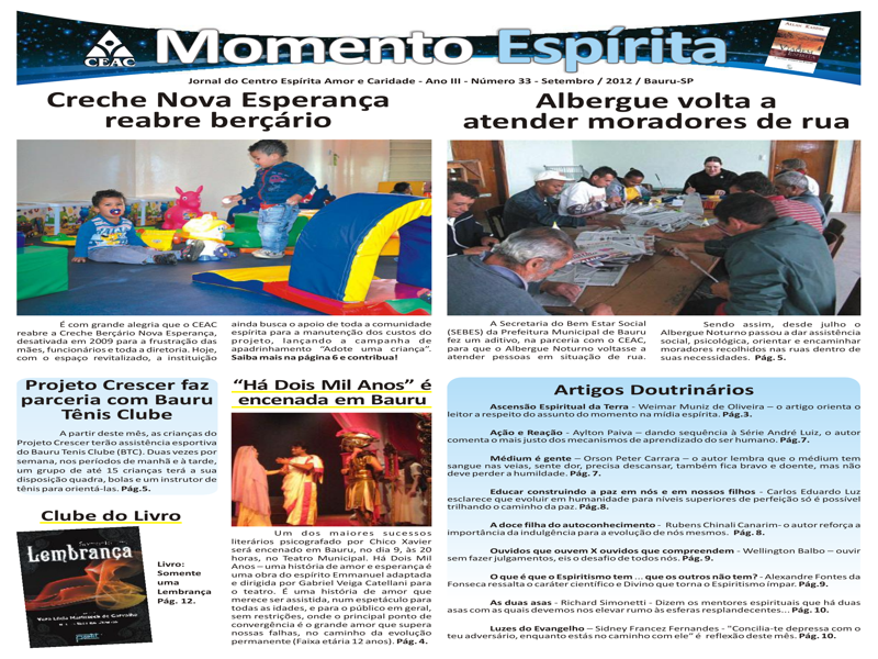 Jornal Momento Espírita