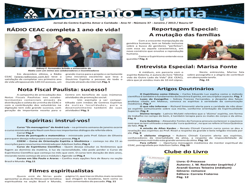 Jornal Momento Espírita