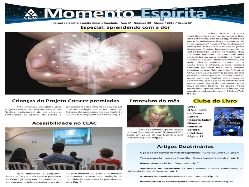 Jornal Momento Espírita