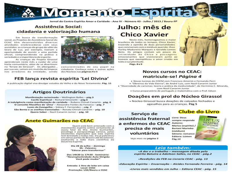 Jornal Momento Espírita