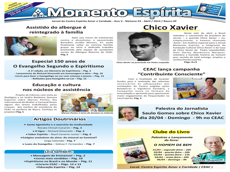 Jornal Momento Espírita