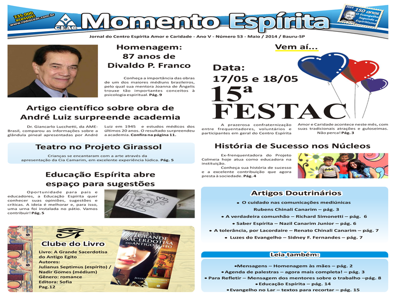 Jornal Momento Espírita