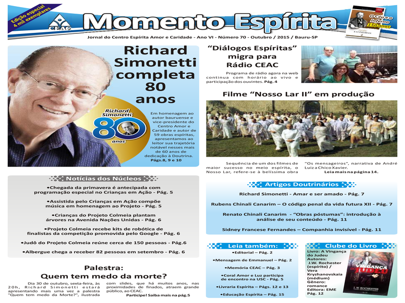 Jornal Momento Espírita