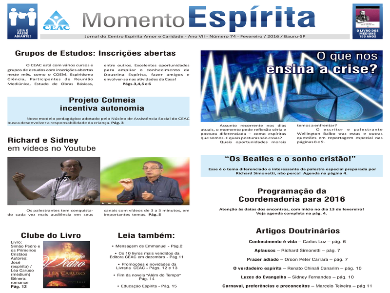 Jornal Momento Espírita