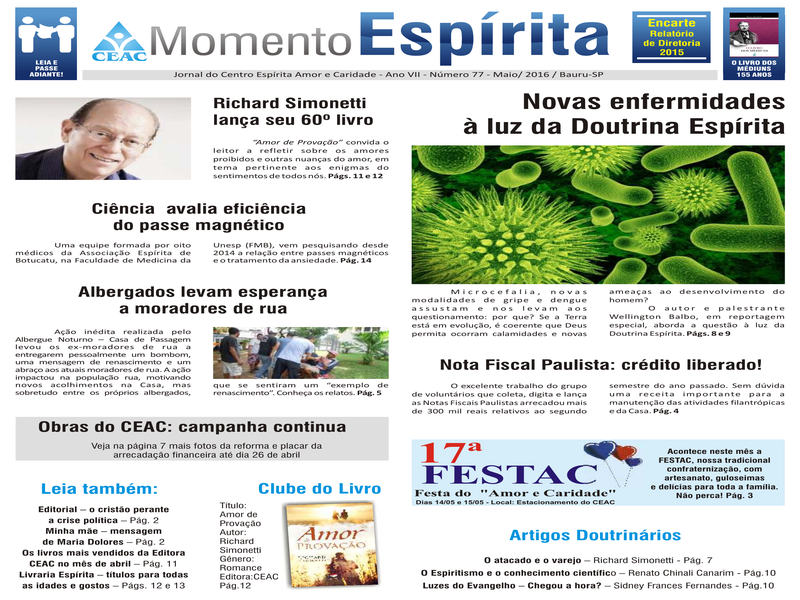 Jornal Momento Espírita