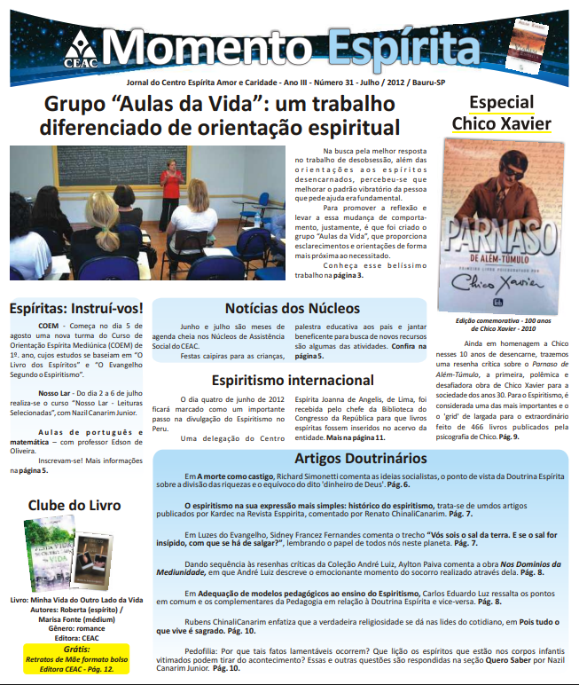 Jornal Momento Espírita